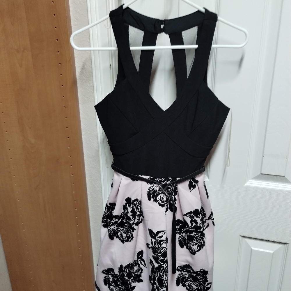 Sexy mini dress, size 3, crystal doll black.